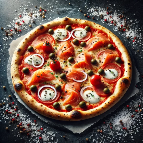 pizza salmone