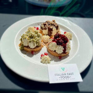 Tous nos produits - Plats Italiens Italian-Fastfood 74 Cheesecake, fruit rouges, pistache et au chocolat